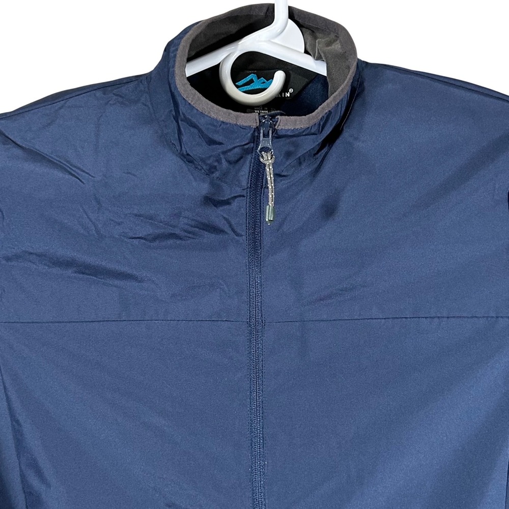 Tri-Mountain Mens Navy Blue‎ Full Zip Lightweight Jacket S Outdoor Windbreaker